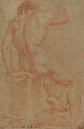 Nude Male Figure (recto) (17th century)