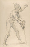 Nude Male Figure with a Sword