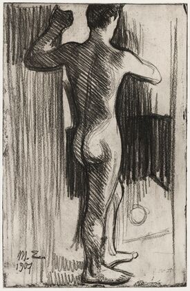 Nude Male Model from the Back