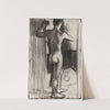 Nude Male Model from the Back by Magnus Enckell