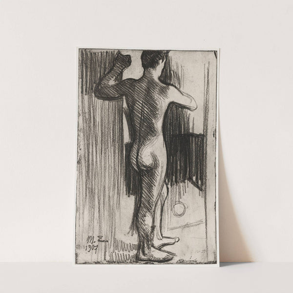 Nude Male Model from the Back by Magnus Enckell