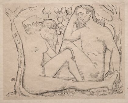 Nude Man and Woman (1900–1925) — size preview