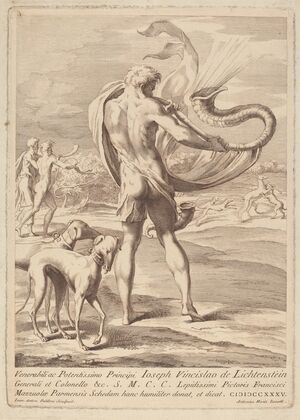 Nude Man Blowing A Conch