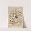Nude Man Blowing A Conch by Giovanni Antonio Faldoni