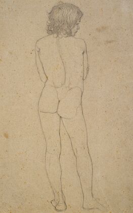 Nude of a boy’s back
