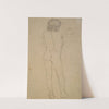 Nude of a boy&#039;s back by Franz Pforr