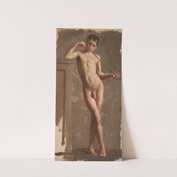 Nude of a standing boy (1873) by Kazimierz Alchimowicz