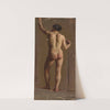 Nude of a standing man, back view (1873) by Kazimierz Alchimowicz
