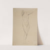 Nude of a standing woman with her arms clasped behind her head (1900-1906) by Julian Falat