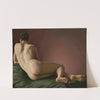 Nude of the back of a reclining man (1837) by Aleksander Lesser