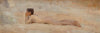 Nude Reclining on House Roof (circa 1890-1900)