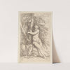 Nude, Seated, Holding Onto a Tree by Salvator Rosa