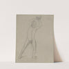 Nude sketch to the executioner with an axe to the painting &#039;Martyrdom of St. Matthias&#039; by Józef Simmler