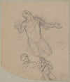 Nude sketch to the figure of St. Matthias to the painting ‘Martyrdom of St. Matthias’