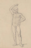Nude sketch to the high priest to the painting ‘Martyrdom of St. Matthias’