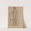 Nude standing beside a chair (1917 - 1936) by Zygmunt Waliszewski