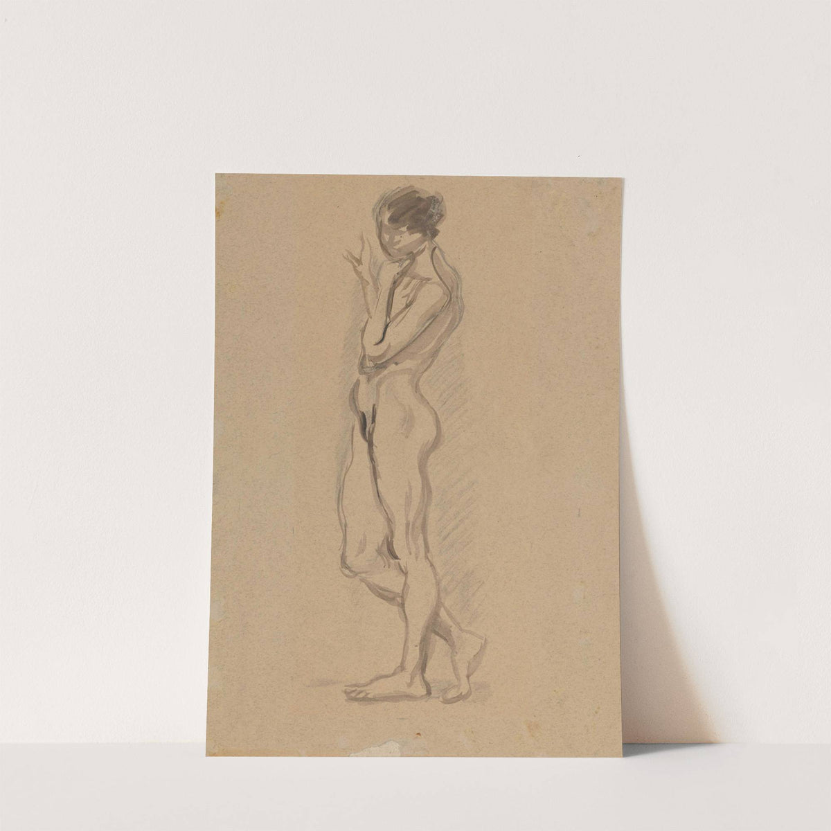 Nude standing sideways by Zygmunt Waliszewski