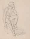 Nude study of prince for the painting ‘The Upbringing of Sigismund Augustus’ (1861)