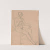 Nude study of Queen Bona for the painting ‘The Upbringing of Sigismund Augustus’ (1861) by Józef Simmler
