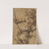 Nude Warrior (Mars) Leaning over a Volute by Toussaint Dubreuil