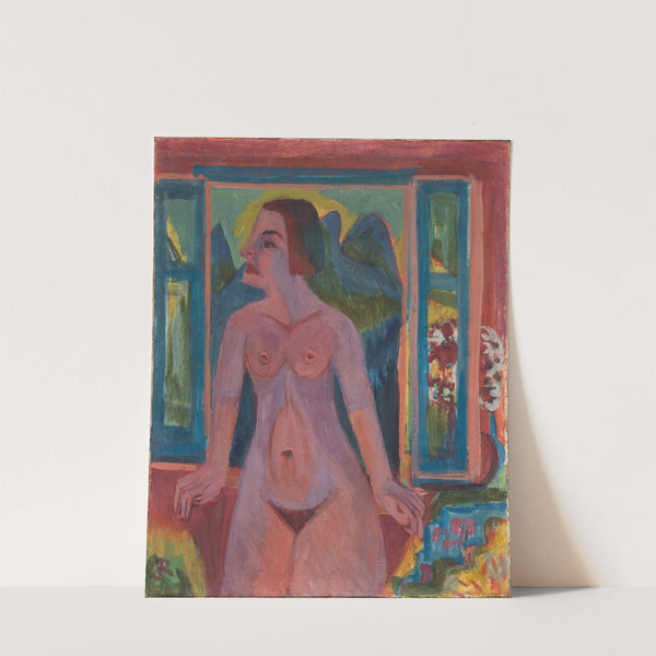 Nude Woman at window (1922-1923) by Ernst Ludwig Kirchner