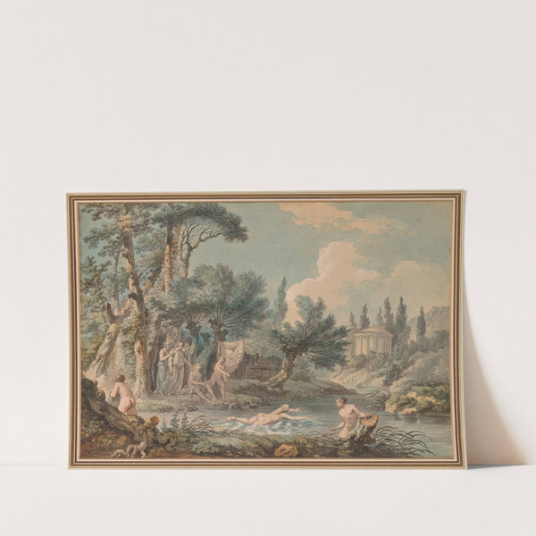 Nudes in a Landscape (1781) by Jean-Jacques-François Lebarbier