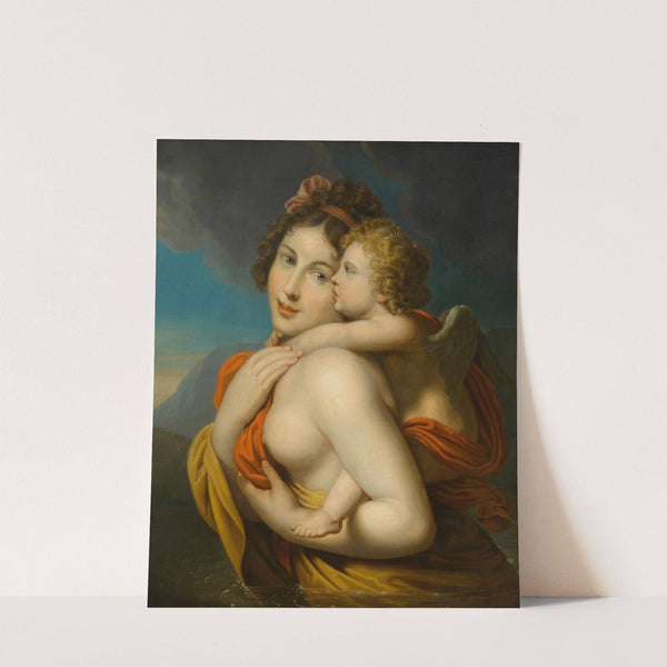 Nymphe trägt Amor durch einen Fluss (around 1800) by Johann Baptist von Lampi the Elder