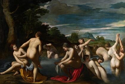 Nymphs At The Bath