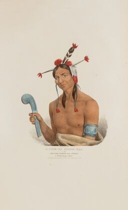 O‑CHE-NA-SHINK-KAD or the Man that Stands and Strikes; A Winnebago Chief (1835) — size preview
