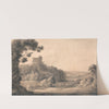 Oakhampton Castle by Francis Towne