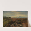 Oberbayerische Landschaft mit Blick auf eine Bergkette by Christian Ernst Morgenstern
