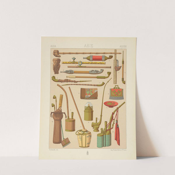 Objets usuels – pipes et accessoires a l’usage des fumeurs (1876-1888) by Auguste Racinet