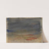 Obscure Land:seascape with Dark Blue, Beiges, Red-Orange (1934-1943) by Walter Walden