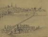 Occupation of Fredericksburg. General McDowell’s corps crossing the Rappahannock River on pontoon bridge…