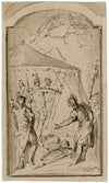 Odysseus and Ajax fighting over the armour of Achilles