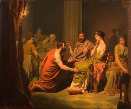 Odysseus before Alcinous, King of the Phaeacians