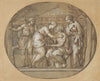 Oedipus before the Temple of the Furies between his Daughters Antigone and Ismene