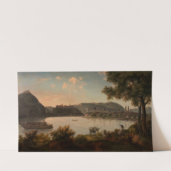Ofen mit Blocksberg (1828) by Alois von Saar
