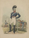 Officer from the First Troop, Philadelphia, facing forward