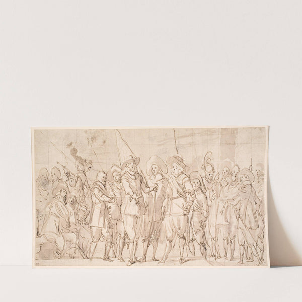 Officers and other civic guardsmen of the IIIrd District of Amsterdam, under the command of Captain Allaert Cloeck and Lieutenant Lucas Jacobsz Rotgans (1596 – 1667) by Thomas de Keyser