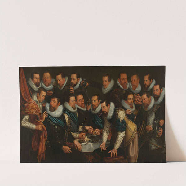 Officers and other civic guardsmen of the XIth District of Amsterdam, under the command of Captain Geurt Dircksz van Beuningen and Lieutenant Pieter Martensz Hoeffijser by Jan Tengnagel