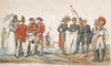 Officiers anglais et français discutant