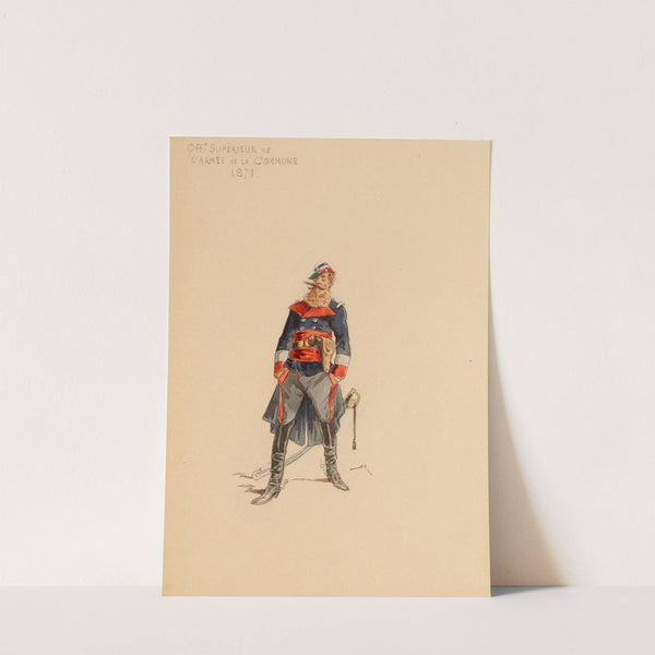 Offr supérieur de l’armée de la Commune, 1871 by Draner