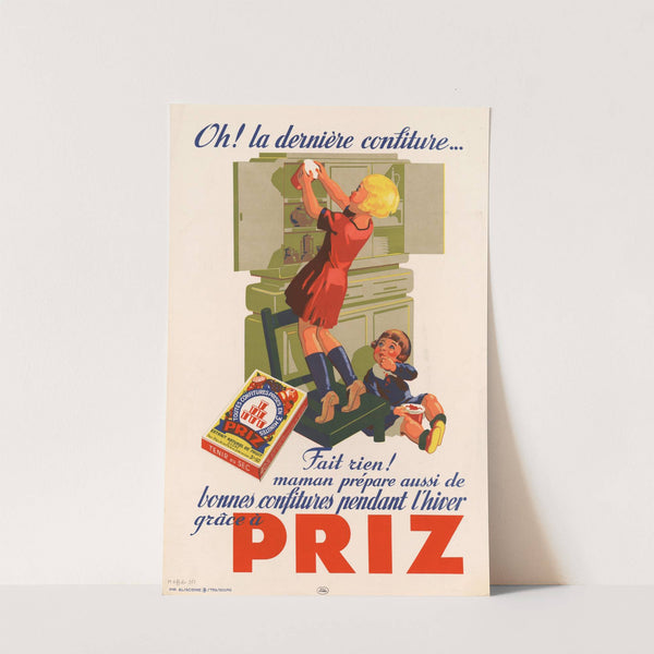 Oh ! la dernière confiture – fait rien ! – maman prépare aussi de bonnes confitures pendant l’hiver grâce à Priz by Imp. Alsacienne