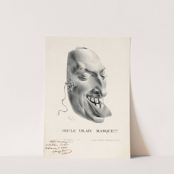 Oh Le vilain masque (1830) by Charles Philipon