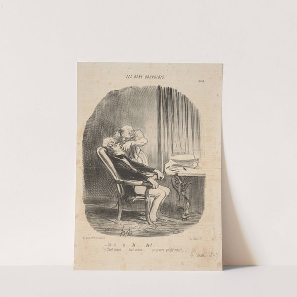 Oh! The . . . The . . . The . . . The! Good . . . As better . . . This proves that it’s coming! (1848) by Honoré Daumier