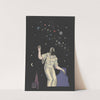 Ohne Titel (Collage, Frau, Gestirne, Stephansdom) by Karl Wiener