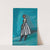 Ohne Titel (Frau in weißschwarzem Kleid) by Karl Wiener