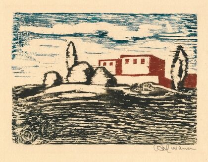 Ohne Titel (Haus in Landschaft)