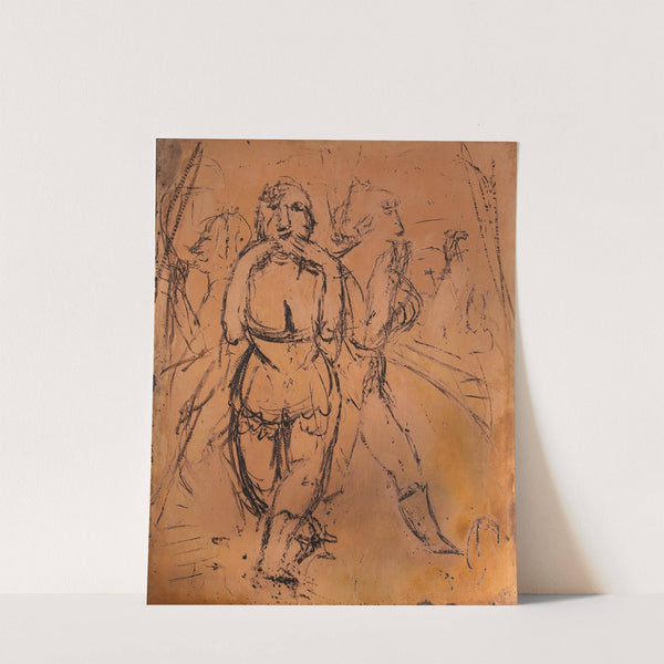 Ohne Titel (Kusshand werfende Zirkustänzerinnen) by Paul Kleinschmidt